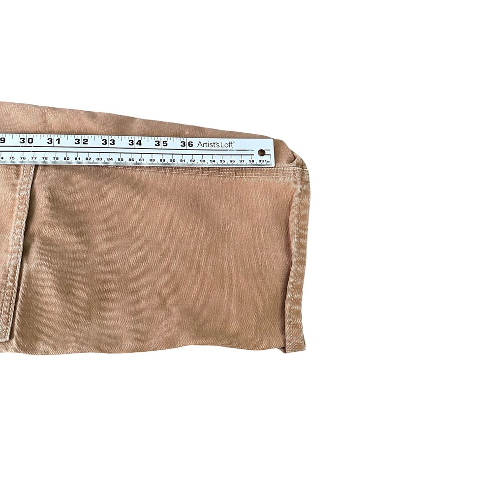 Carhartt B01-M Double Knee Duck Canvas Work Pants Brown Mens 34x32 Loose Fit USA - Picture 9 of 15